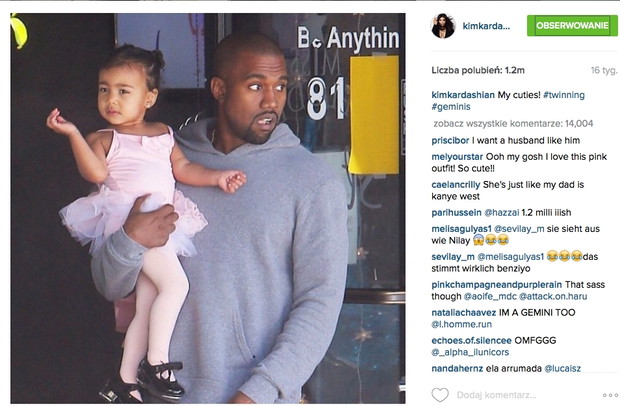 North West i jej tata, Kanye West