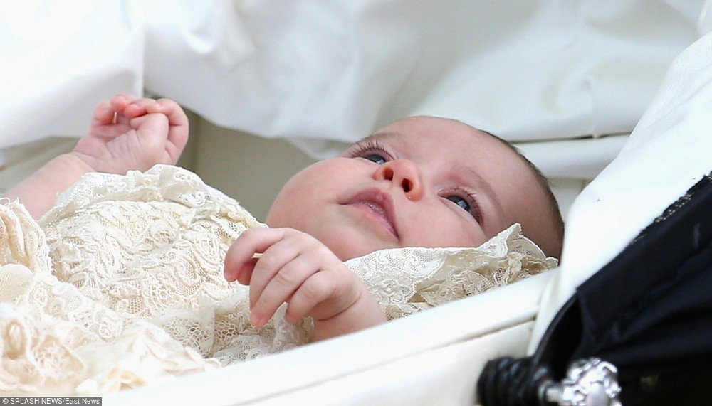 Księżniczka Charlotte w drodze na chrzest