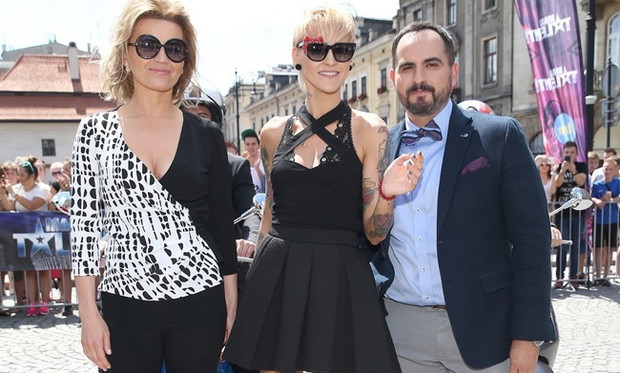 Małgorzata Foremniak, Agnieszka Chylińska i Agustin Egurrola na castingu do "Mam talent"