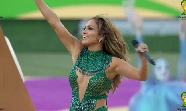 Jennifer Lopez na otwarciu Mundialu