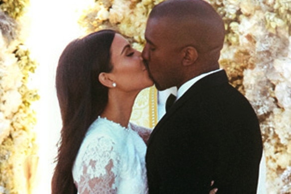 Suknia ślubna Kim Kardashian. Zdjęcia ze ślubu Kim Kardashian i Kanye Westa