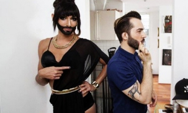 Conchita Wurst z mężem w ich apartamencie. Dom Conchity Wurst