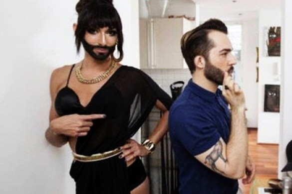 Conchita Wurst z mężem w ich apartamencie. Dom Conchity Wurst
