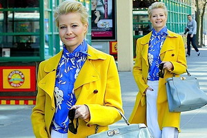 Ciężarna Małgorzata Kożuchowska przed studiem TVN