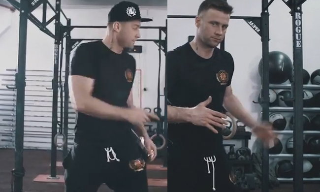 Artur Boruc tańczy