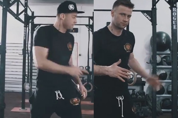 Artur Boruc tańczy