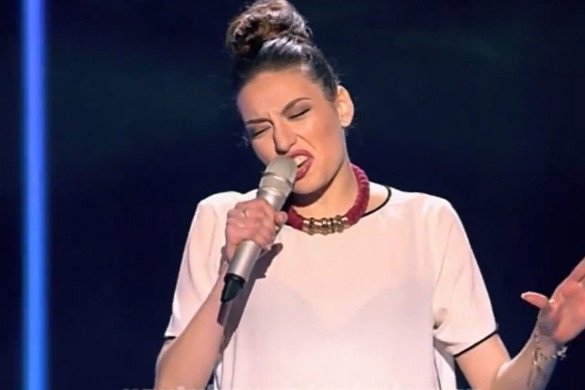 Ormianka śpiewa Dziwny jest ten świat w ukraińskim The Voice