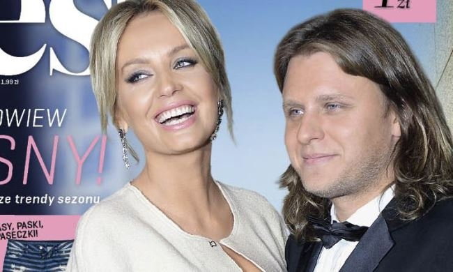 Agnieszka Szulim i Piotr Woźniak-Starak na okladce Flesza