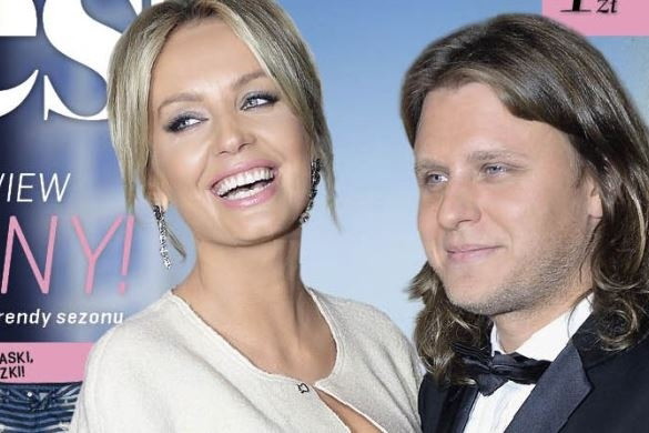 Agnieszka Szulim i Piotr Woźniak-Starak na okladce Flesza