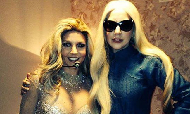 Lady Gaga na koncercie Britney Spears