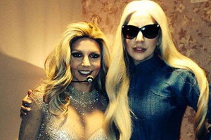 Lady Gaga na koncercie Britney Spears