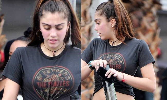 Córka Madonny Lourdes Leon wraca z siłowni w Los Angeles