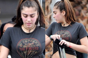Córka Madonny Lourdes Leon wraca z siłowni w Los Angeles