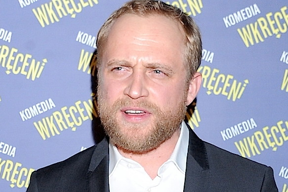 Piotr Adamczyk z brodą na premierze filmu "Wkręceni". Piotr Adamczyk broda