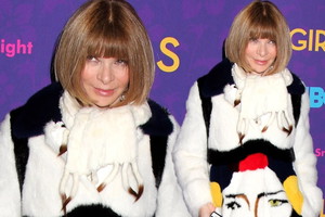 Anna Wintour w futrze Prada