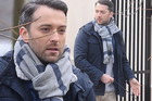 Filip Bobek na planie serialu Przyjaciółki