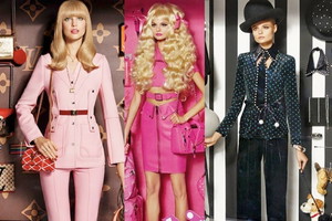 Magda Frąckowiak jako lalka Berbie w sesji Vogue Paris styczeń 2015