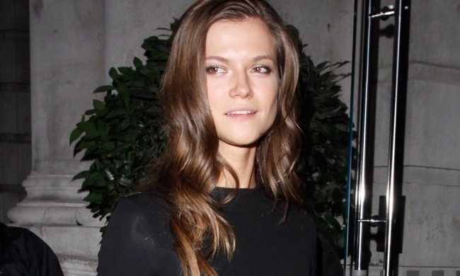 Kasia Struss po pokazie Victoria's Secret w Londynie