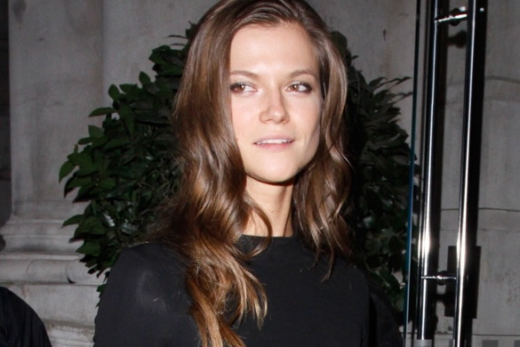 Kasia Struss po pokazie Victoria's Secret w Londynie