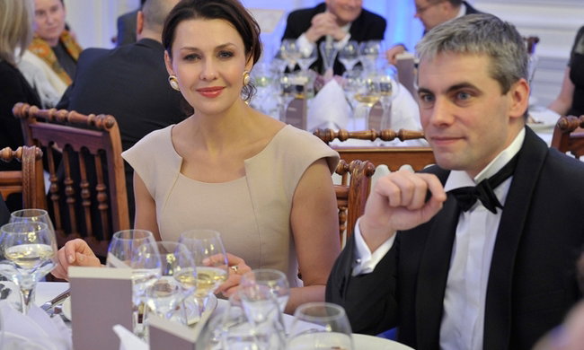 Anna Popek na kolacji Accor Hotels w Pałacu Wilanowskim
