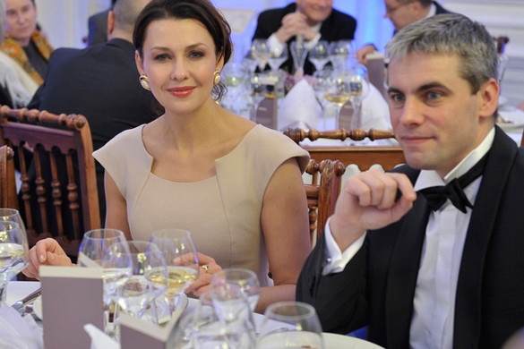 Anna Popek na kolacji Accor Hotels w Pałacu Wilanowskim