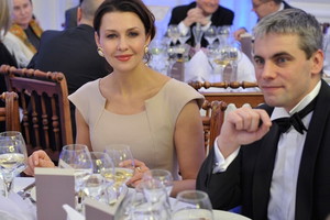 Anna Popek na kolacji Accor Hotels w Pałacu Wilanowskim