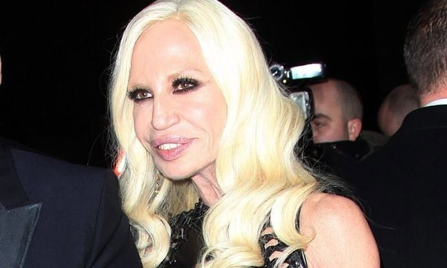 Donatella Versace na 60. urodzinach Playboya