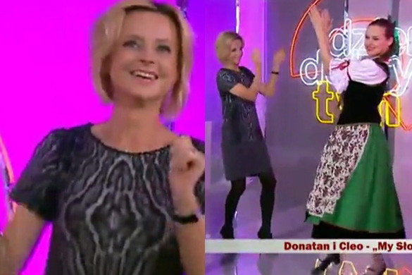 Jolanta Pieńkowska tańczy w Dzień Dobry TVN