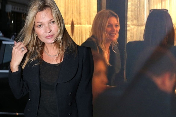 Kate Moss na zakupach i kolacji w Londynie