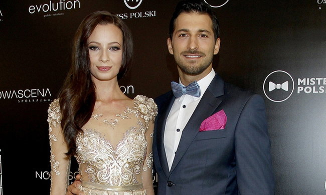 Rafał Maslak i Ada Sztajerowska na konferencji Miss i Mister International