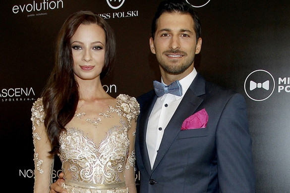 Rafał Maslak i Ada Sztajerowska na konferencji Miss i Mister International