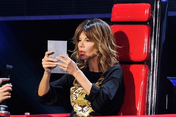 Edyta Górniak na planie The Voice of Poland