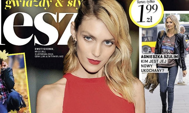 Anja Rubik na okładce Flesza