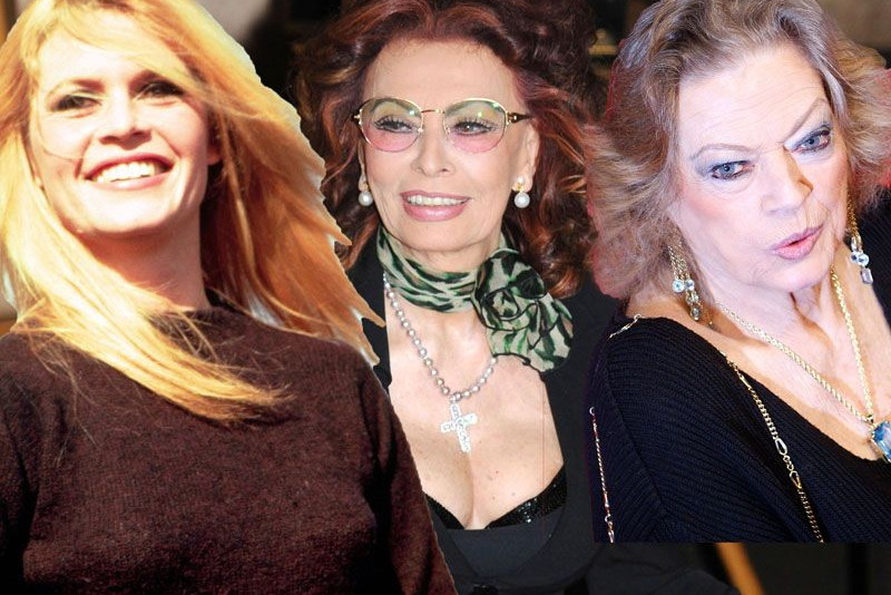 Sophia Loren, Anita Ekberg, Brigitte Bardot