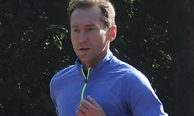 Piotr Kraśko podczas joggingu w Sopocie