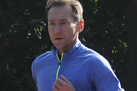 Piotr Kraśko podczas joggingu w Sopocie