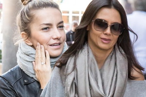 Kinga Rusin i Kamila Baar przed studiem Dzień Dobry TVN