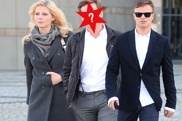 Izabela Zwierzyńska z narzeczonym wracają ze studia TVP