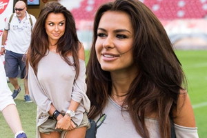 Natalia Siwiec na Stadionie Narodowym podczas meczu RadioZET vs. Słuchacze