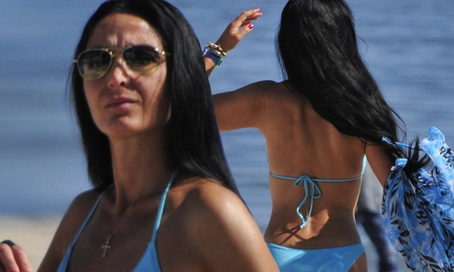 Alicja Walczak z Big Brothera na plaży w Sopocie