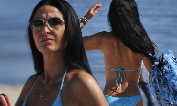 Alicja Walczak z Big Brothera na plaży w Sopocie
