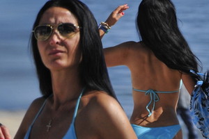 Alicja Walczak z Big Brothera na plaży w Sopocie