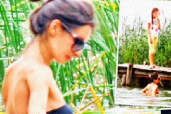 Wakacje Marty Kaczyńskiej z dziećmi. Marta Kaczyńska w bikini