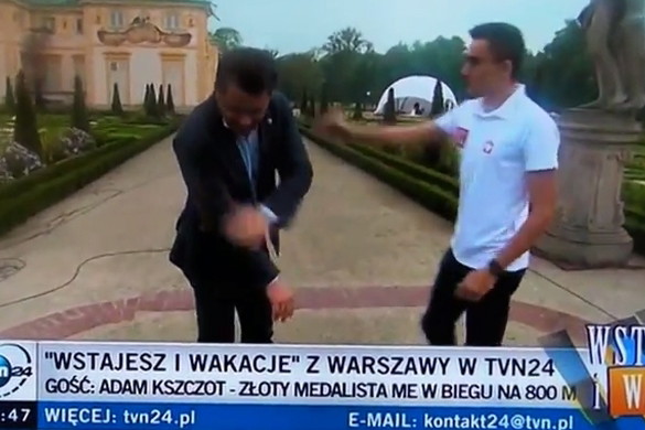 Wpadka Jarosława Kuźniara na wizji