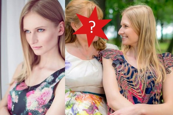 Anna Piszczałka w sesji z mamą Aliną