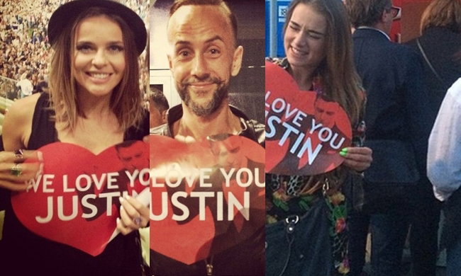 Gwiazdy na koncercie Justina Timberlake'a