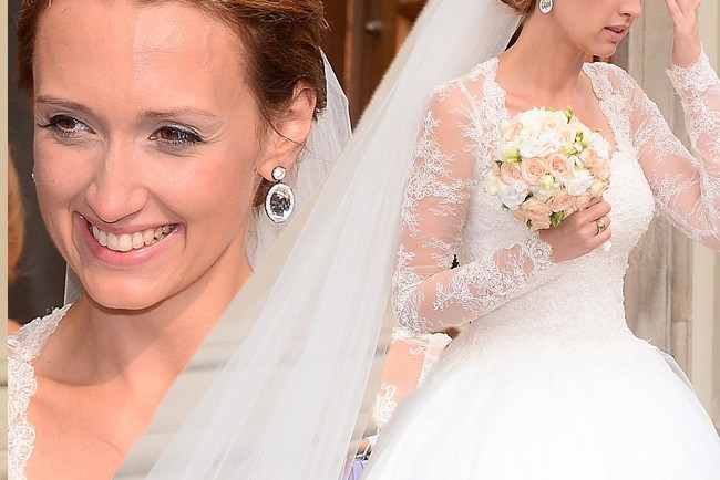 Anna Gzyra w sukience ślubnej