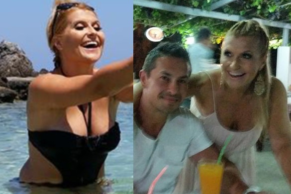 Katarzyna Skrzynecka i Mariusz Łopucki na wakacjach w Grecji
