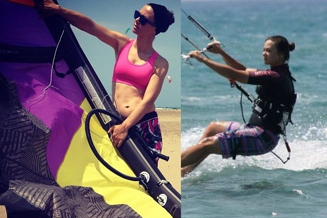 Kinga Rusin na kitesurfingu