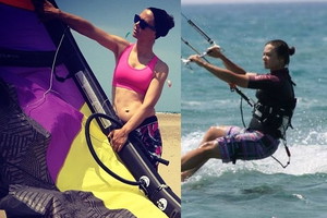Kinga Rusin na kitesurfingu